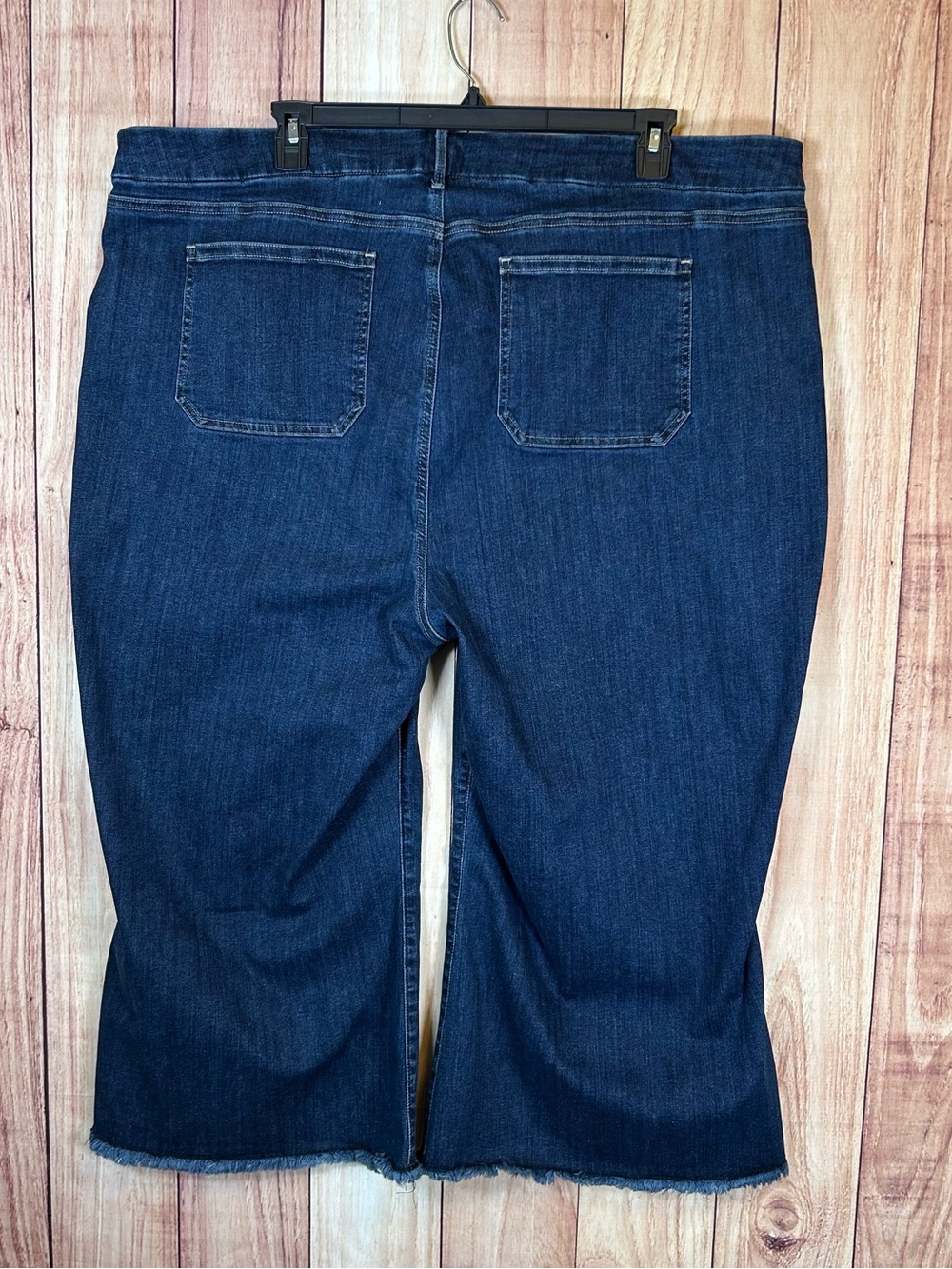 NYDJ Not Your Daughters Capri Jeans Sz 26W 4XL blue Wide Leg Lift Tuck $100 - Picture 8 of 16